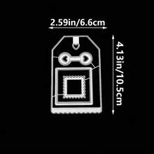 قالب قص علامة كتاب جيب بطاقة صغيرة من الفولاذ الكربوني لمواد ألبوم الصور والكولاج - DX995-1 - مشاهدة 9