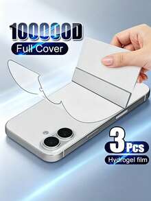 3pcs Hydrogel Back Cover Protective Film, Compatible With IPhone 18 Pro Max/18 Pro17/17e/16/16e/15/14/13/12/11/17 Pro Max/16 Pro Max/17 Pro/15 Pro/Plus/X/XR/XS Max/Air, Soft TPU Transparent Protective Film, Non-Tempered Glass - 3 Pcs - View 43