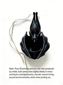 1pc Bat Shaped Hanging Planter, Hanging Bat Decoration, Hanging Plant Stand, Indoor Plant Stand, Suitable For Outdoor Garden Supplies, Garden Decor, Halloween Home Decor, Bedroom Decor, Home Decor, Garden Planter, Wall Decor, Indoor And Outdoor Succulents, Small Plants, Gothic Style Wall Hanging Flower Basket, Halloween, Christmas Gift Best Choice - Multiple Colors - View 13