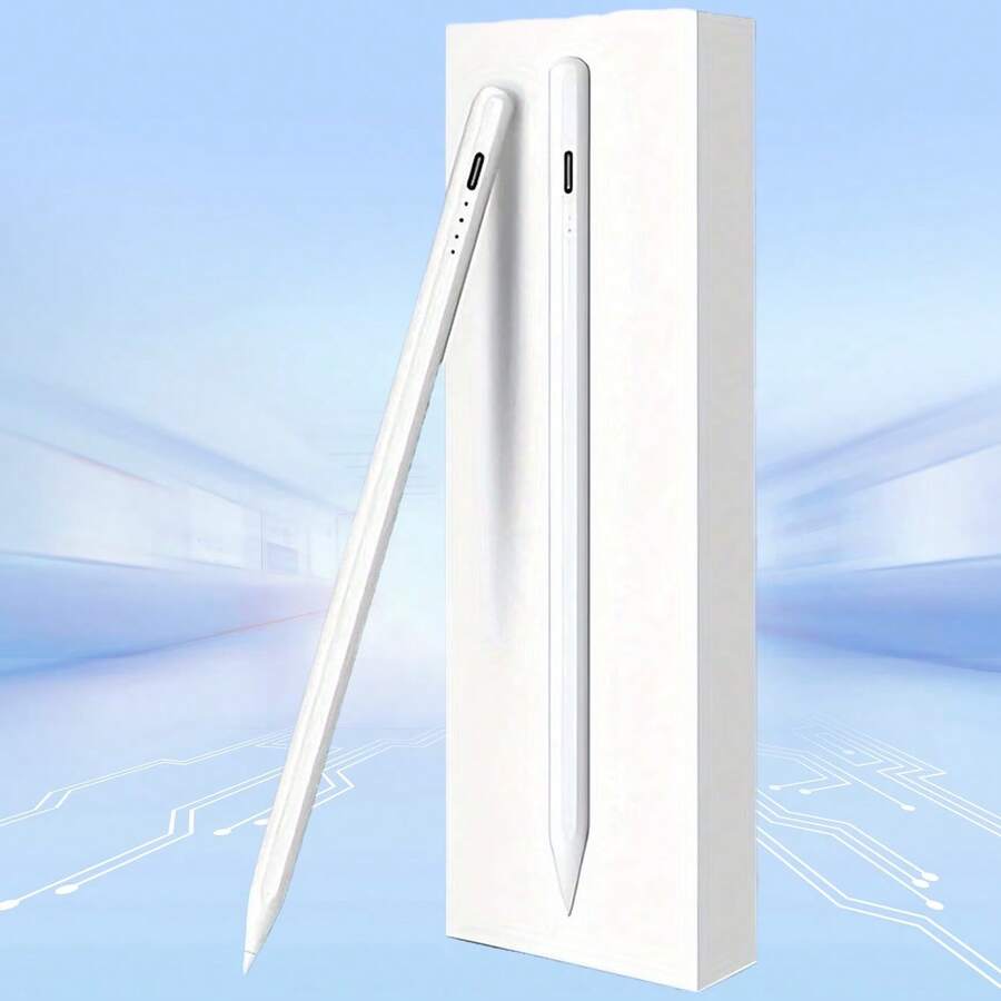 Apple Stylus Pen With LED Battery Indicator, Palm Rejection, Touch Control, Compatible With IPad 2018-2024