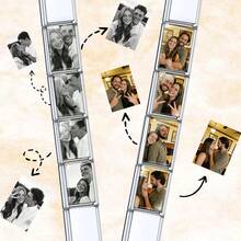 1pc Personalized Photo Italian Style Bracelet, Customized Photo Memorial Charm, DIY Creative Jewelry, Gift For Men And Women, Customized Photo Italian Style Bracelet, Personalized Y2K Style Combination Charm, DIY Photo Connector, Unique Jewelry Gift For Men And Women - Multicolor - View 3