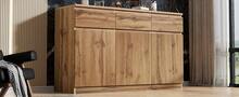 Sideboard With Storage Brown Wooden Multifunctional With 3 Drawers For Dining Room And Living Room - Brown - View 10