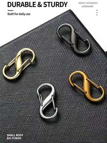 1pc/4pcs/8pcs S-Shaped Adjustable Buckle, Backpack Key Chain Bag Strap Adjustment Buckle, 8-Shaped Buckle, Metal Accessories, Adjustable Chain Pull Buckle, Chain Shortening Buckle, Metal Chain Shoulder Strap Key Spring Buckle, Hardware Accessories - S-type Adjustment Buckle - View 3