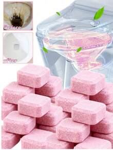 Toilet Cleaning Tablets, Remove Urine Stains And Yellow Stains, Toilet Freshener Toilet Cleaning Tablets - Toilet Effervescent Cleaning Tablets, Powerful Deodorizing Urine Stain Toilet Cleaning Tablets, Toilet Effervescent Cleaning Tablets, High-Efficiency Descaling Agent, Toilet Cleaner And Toilet Effervescent Tablets, Suitable For Toilet Seat. Also Suitable For Washing Machines. - Multicolor - View 3