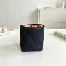 Fabric Storage Basket, Desktop Organizer Bin, Large Capacity Lipstick Makeup Remote Control Storage Bucket Organizer - Multicolor - View 14