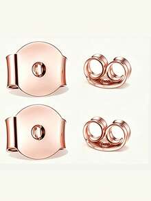 1/2/6/10pcs 925 Sterling Silver Hypoallergenic Earring Backs, Prevent Ear Stud Blockage, Suitable For Daily Wear - Earring Backs - View 11