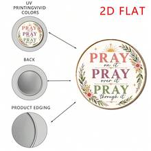 1pc Vintage Letter "PRAY" Metal Sign, Religious Theme, Perfect For Living Room, Bedroom, Kitchen, Dining Room, Office Wall Art Decor, Christmas Decoration, 2D - 1PC - View 5