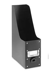 Whitmor 6551-372-5-BLK - Organizador de Revistas de Plástico, 5 Piezas, Negro - Negro - Ver 7
