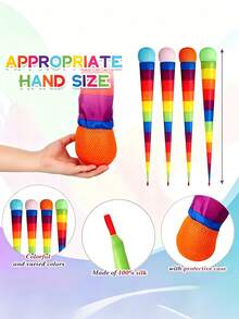 Fun Catch Ball, Aerodynamic Long Tail Design, Rainbow Streamer Ball, Unisex, Colorful Soft Catch Toy, Suitable For Weekend Camping Trips, Outdoor Gatherings, Beach Parties, Sensory Play Equipment, Fun Lawn Games, Outdoor Sports Toys - Multicolor - View 4