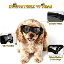 1pc Outdoor Pet Sunglasses, UV Protection Lenses, Lightweight And Durable, With Adjustable Headband, Designed For Small And Medium Dogs, Suitable For Outdoor Walks, Travel, Parties And Holiday Dress-Up - Multicolor - View 1