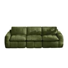 Sofa Green Made Of Chenille For Living Room And Lounge - Green 3 Seat - View 4