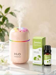 Silent Aromatherapy Diffuser + 10ml Essential Oil, USB Powered Humidifier With LED Mood Light, Long-Lasting Operation - Suitable For Living Room, Bedroom, Office - Perfect Birthday/Graduation/Valentine's Day, New Year Or Christmas Gift - Multicolor - View 14