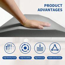 1/2/3pcs 20x20 Inch Gray Trapezoid Foam Seat Cushion, High Density Memory Foam Support Pad - Multicolor - View 7
