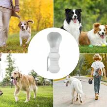 Bebedouro Portátil para Pets Silicone 300ml - Garrafa de Água para Cachorro e Gato Ideal para Passeios Viagens e Caminhadas Trilhas Leve e Prático - Branco - Visão 7