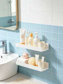4-Piece Bathroom Storage Rack Set, Kitchen And Bathroom Multi-Functional Expandable Storage Shelf, Multi-Layer Shower And Home Fragrance Product Organizer - Multicolor - View 6