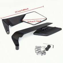 360° Adjustable Motorcycle Side Mirrors, Impact-Resistant Reflective Lenses, Wide-Angle Design To Expand Field Of Vision And Improve Driving Stability - A - View 8