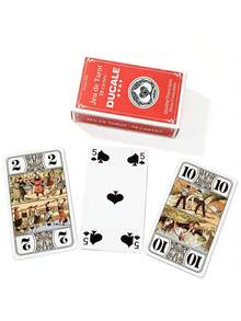 1 Kotak Tarot Prancis, 78 Kartu, Set Kartu Klasik, Cocok untuk Malam Permainan Keluarga, Permainan Papan Pesta, Buatan Prancis - MultiWarna - View 5