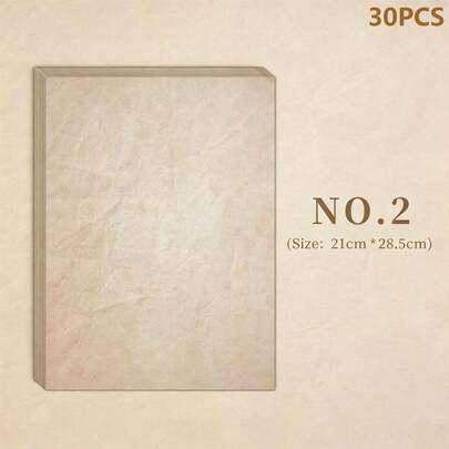 100/10 Sheets Vintage Stationery Paper, 21*28.5cm Letter Size Parchment Paper, Suitable For Printing And Writing, Double-Sided Distressed Decorative Stationery Paper, Suitable For Invitations, Resumes, Scrapbooks, Typewriters