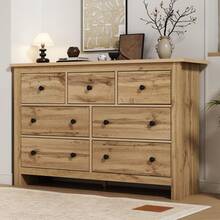 Sideboard With Storage Brown Made Of Wood For Dining Room And Living Room - Brown - View 8