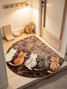 1 buah Keset Pintu Kucing, Karpet Tebal, Karpet Mewah, Karpet Musim Gugur/Dingin, Karpet Dapur, Alas Dapur, Karpet Dapur, Keset Pintu, Karpet Kecil, Karpet, Karpet Panjang, Alas Lantai, Dekorasi Rumah, Karpet Area, Alas Luar Ruangan, Dekorasi Rumah, Karpet Area, Karpet Kamar Tidur, Karpet yang Dapat Dicuci - MultiWarna - View 3