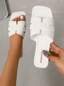 House Slippers - Red - View 1