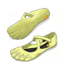 Women Minimalist Five Fingers Barefoot Ballet Shoes, Breathable Mesh Slip On Water Shoes, Wide Toe Box Toe Separator Footwear For Yoga & Daily Walking - Net Orange - View 4