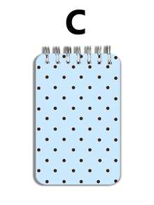 New Polka Dot Pattern Mini Loose-Leaf Notebook - Portable Pocket Size, Suitable For Writing, Memo, Diary, Study And Office, Thoughtful Gift For Teachers On Teacher's Day, Also Great Gift For Graduation, Birthday, Back To School Essential, Back To School Season, Back To School Must-Have, Christmas Gift (Mini Size) - Multicolor - View 14