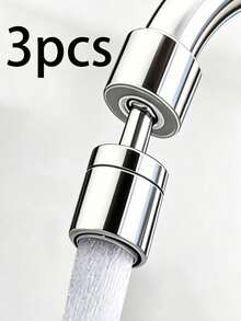 1pc/2pcs/3pcs 360° Rotating Dual Mode Kitchen & Bathroom Faucet Aerator, Anti-Splash Sink Accessory, 2 Water Flow Modes, Faucet Connector, Aerator Device, Rotatable Sink Faucet Extension - Multicolor - View 10