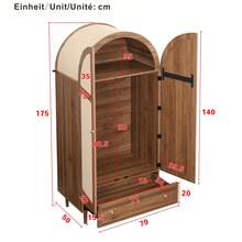 Hall Tree Brown Made Of Wood For Entryway And Hallway - Brown - View 6