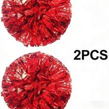 2pcs Cheerleading Pompoms, Dance Performance Props, Square Dance Game Props, Suitable For Football, Basketball, Rugby And Sports Performances, Team Sports, Dance And Cheerleading Performance Props - Multicolor - View 14