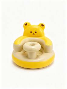 1pc Baby Training Sitting Inflatable Sofa, Hug-Style High Backrest With Side Guards, Portable For Camping And Picnic, Suitable For Boys And Girls - Multicolor - View 8