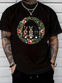 Men T-Shirts - 黑色 - 查看 6