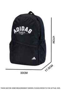 Adidas Unisex Lightweight Outdoor Backpack UNI VAL 2 BP 2026 Summer New Campus Commute Sports Backpack KY9943 - Black - View 3
