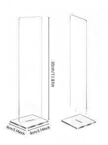 Papan Memo Akrilik Transparan dan Tempat Papan Informasi Memo, Papan Klip Memo Layar Komputer, Papan Pesan, Dekorasi Meja Kantor - Versi yang ditingkatkan - View 5