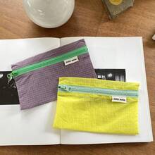 Multifunctional Fabric Storage Bag Student Stationery Pencil Case - Yellow - View 8