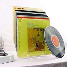 Acrylic Transparent Detachable Storage Rack, Tiered Floating Shelf, Vinyl Record Storage Display Stand - 1PC - View 3