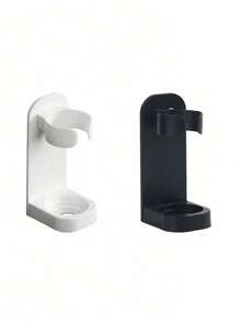 Electric Toothbrush Holder, Wall-Mounted Toothbrush Storage Rack, Bathroom Shelf, Razor Holder, Suitable For 98% Of Toothbrushes (Standard Brush Head), Can Be Wall-Mounted Or Placed On Bathroom Or Kitchen Countertop, Compact And Portable, Stable Installation, Essential For Apartment Bathroom - Multicolor - View 9