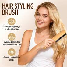 Goiple Hair Styling Comb With Wooden Handle, Anti-Static Professional Detangling Comb, Smooths Frizz And Flyaways, Creates Sleek Ponytail, Suitable For Salon, Travel And Daily Use - Multicolor - View 10