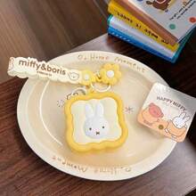 Miffy/Boris 系列收納袋，多色可選，可愛卡通角色設計，完美日常配件，適合 Miffy/Boris 粉絲的絕佳禮物 - 白色 - 查看 10