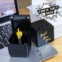 Surprise Gift Box, Shaped Gift Box, Prank Gift Box, Fun Personalized Gift Box, Adult Prank Pop-Up Gift Box, Funny Prank Gift Box, Desktop Decoration, Christmas Gift, Halloween Gift, Back To School Gift, Stress Relief Gadget. - Black - View 4