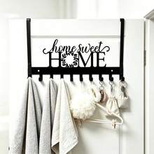 American Style COFFEE BAR Coffee Sign Door Back Hook, No-Drill Iron Door Back Rack, Cafe Restaurant Storage For Cups And Aprons, Home Kitchen Door Coat, Hat, Towel, Key Creative Decorative Storage Hook, Thanksgiving, Holiday, Perfect Gift Choice - View 12
