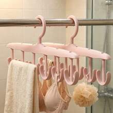 12-Hook Rotating Clothes Hanger, Space-Saving Underwear & Camisole Rack, Wavy Design, Multi-Functional... Home & Dorm Hook, Suitable As Gift For Friends, Family, Classmates, Travel, Random Mixed Colors - View 2