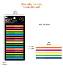 1 Set 300pcs Morandi Macaron Thin Fluorescent Index Tabs, Semi-Transparent PET Self-Adhesive Page Markers, Writable & Reusable Sticky Notes For Book Annotation, No Residue, No Damage To Pages, Waterproof High-Bright Translucent Index Tabs For Reading & Classification - one-size - View 2
