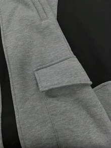 EVRINFINITE Setelan Hoodie dan Celana Panjang Lebar Gaya Olahraga Amerika High Street untuk Pria, Gaya Balap Merek Premium Kasual Keren, Cocok untuk Berbagai Acara - Grey - View 6