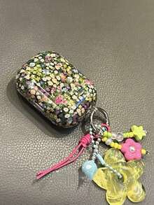 Niche Dark Green Floral Pattern Bluetooth Protective Case Compatible With Airpods Pro 3rd Gen, 2nd Gen, Apple 4th Gen Earphones - Color - View 3