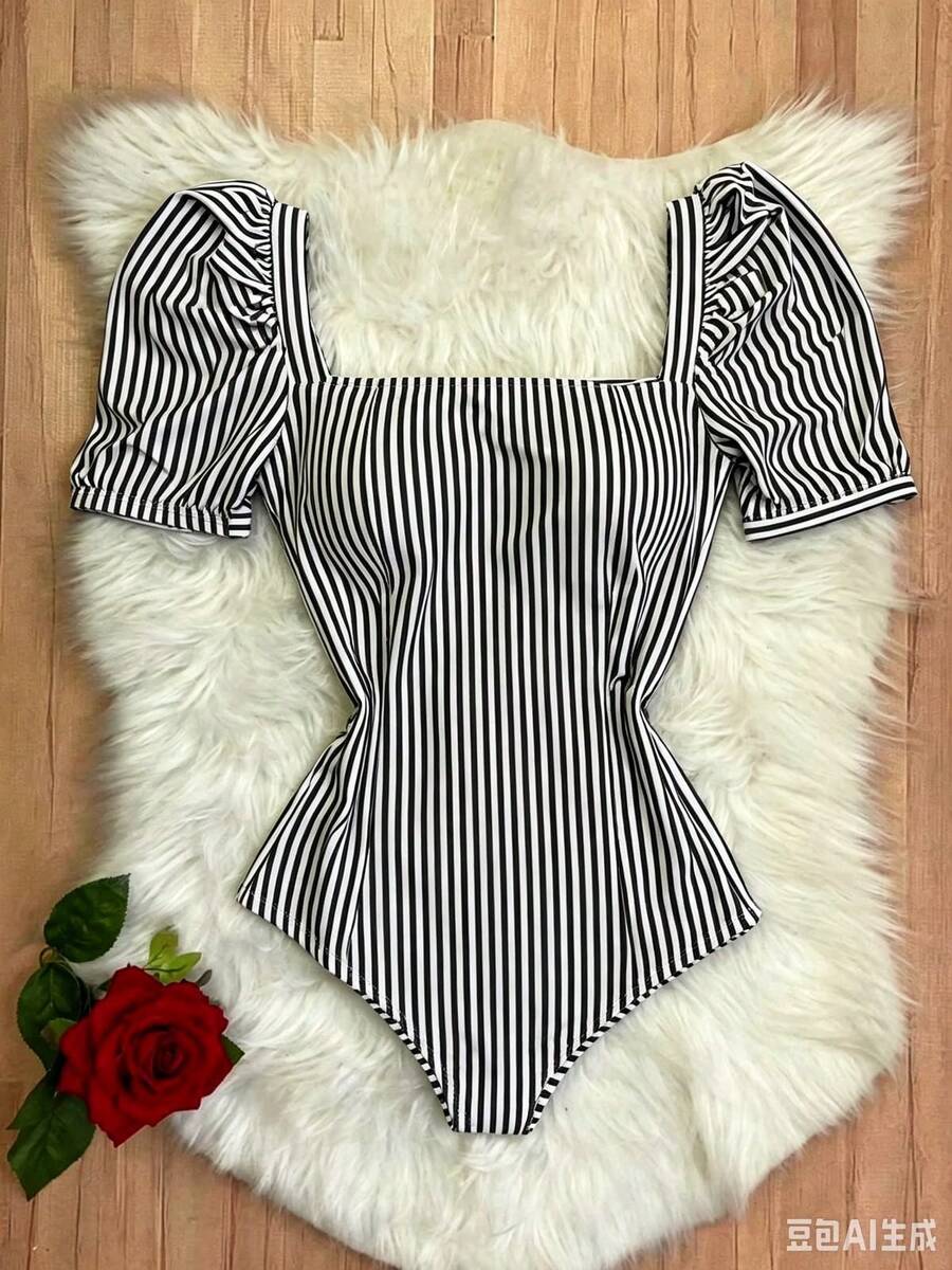 Women Bodysuits - 條紋 - 查看 1