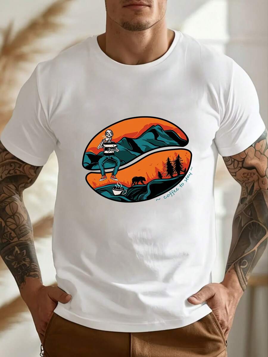 Men T-Shirts - White - View 1