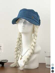Vintage Washed Oversized Newsboy Cap Large Fit Face-Slimming Cloud Hat Women's Ins Street Style Artistic Eight-Panel Cap Distressed Beret Women's Vintage Large Head Circumference Painter Hat Face-Slimming Versatile Eight-Panel Cap Soft Brim Hat Large Head Friendly - Multicolor - View 17