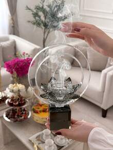 Latest Popular Incense Burner: Elegant Bay Style Design, Suitable For Agarwood And Fragrances, Complements Your Personal Style And Home Decor. Perfect For Daily Use, Weddings Or Gatherings With Friends And Guests, Ideal For Reception Areas And Entertaining Guests. - Black Portable Crystal Incense Burner - View 5