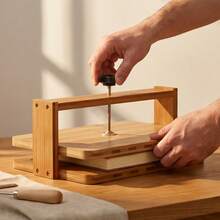 Bamboo Book Press Tool,Manual Bookbinding Press For Book Repair,Paper Flattening - A - View 5